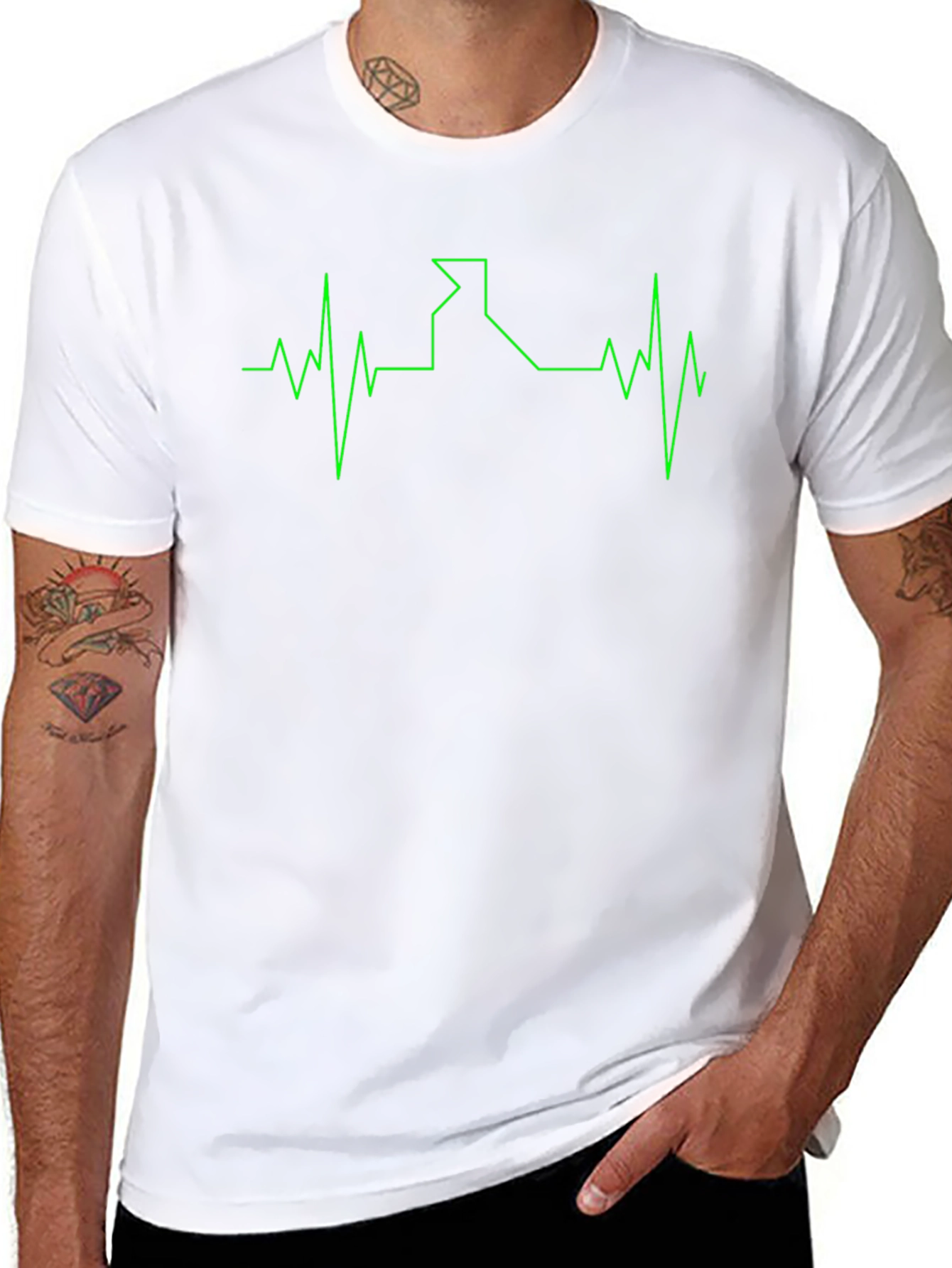 Idaho Heartbeat T-Shirt - Black Cotton Tee
