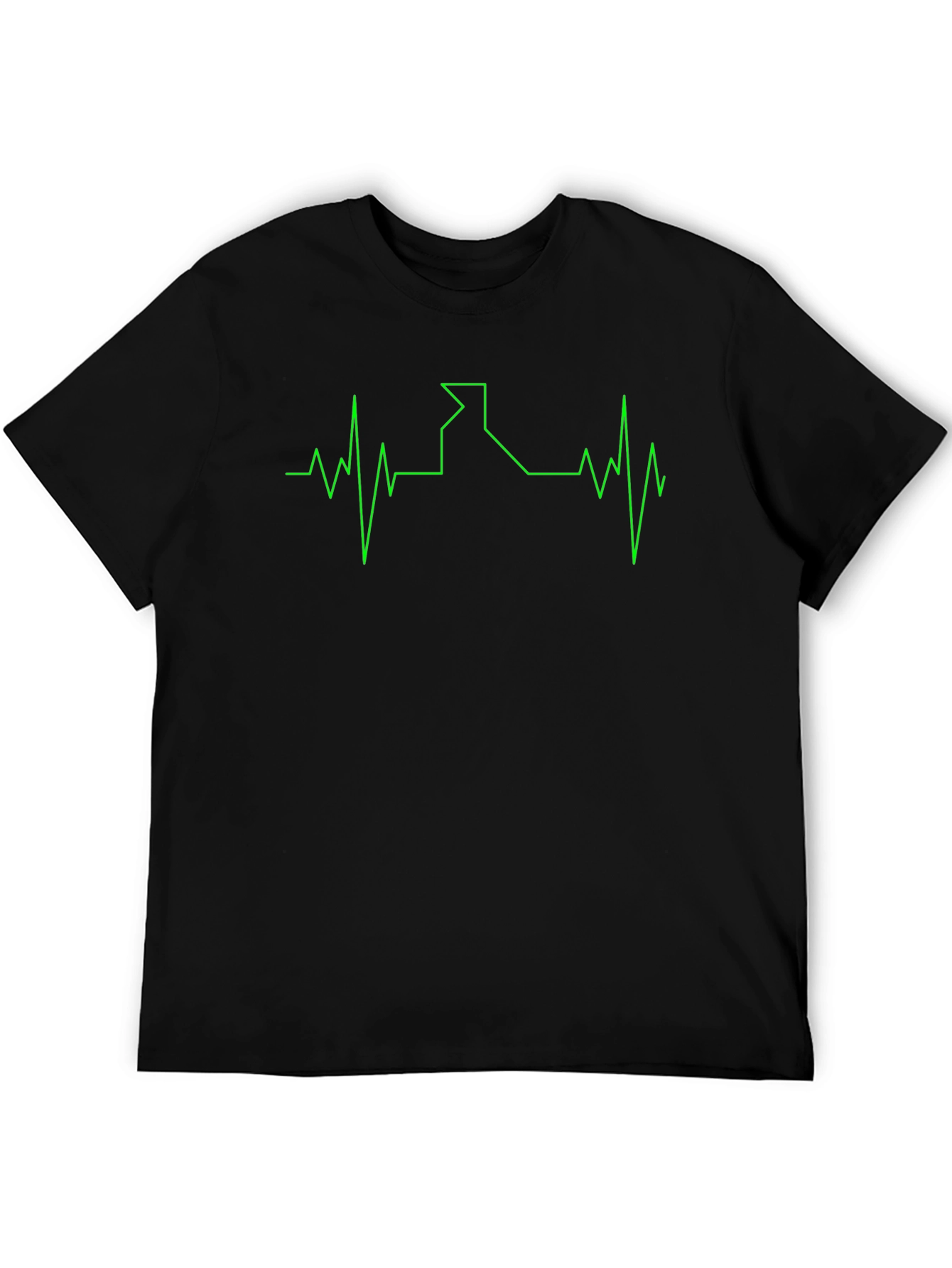 Idaho Heartbeat T-Shirt - Black Cotton Tee