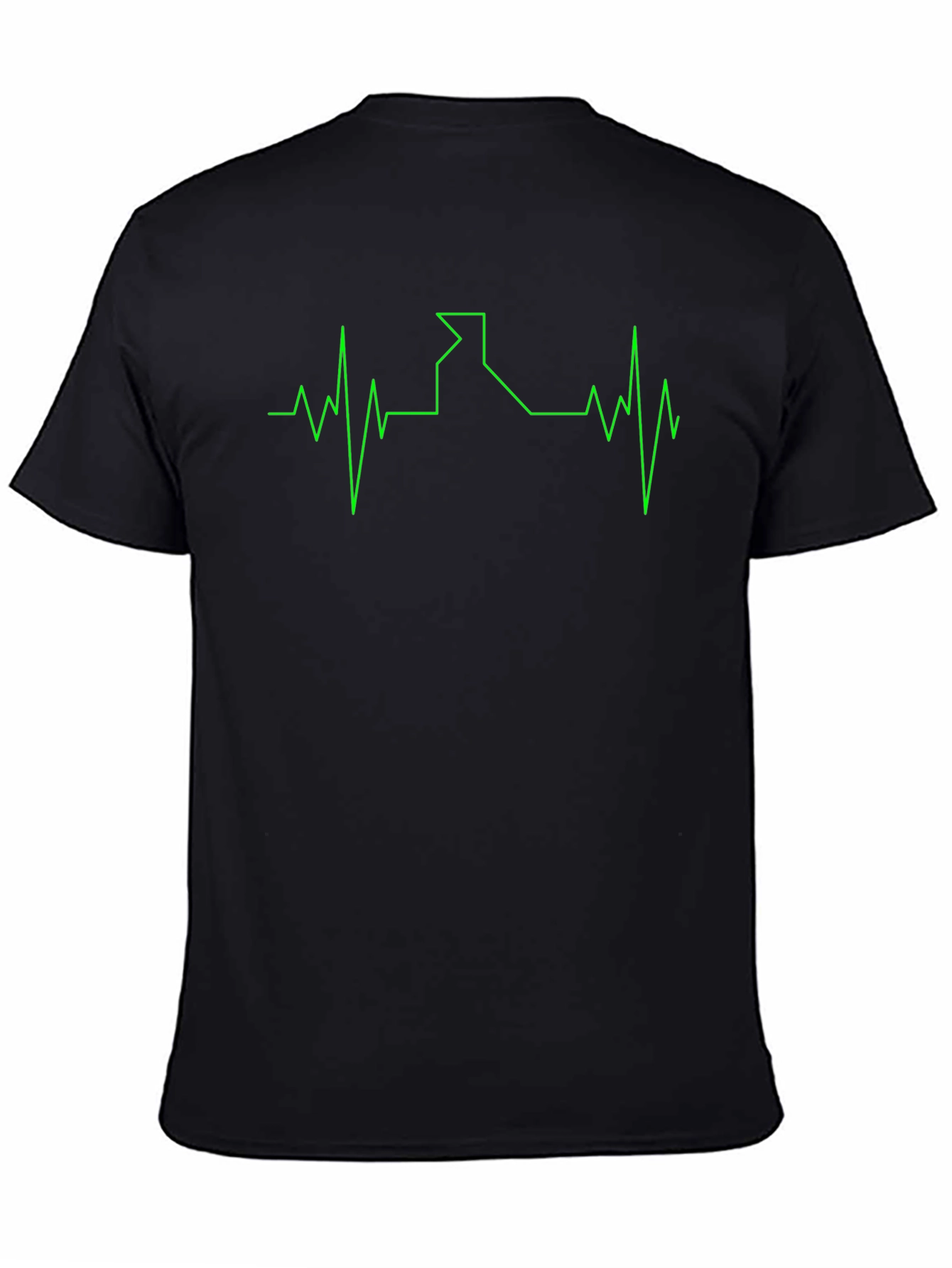 Idaho Heartbeat T-Shirt - Black Cotton Tee