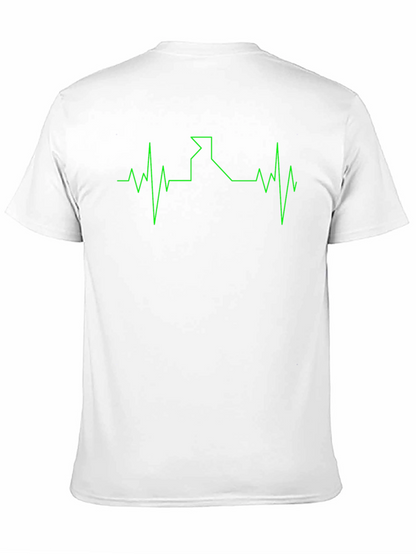 Idaho Heartbeat T-Shirt - Black Cotton Tee