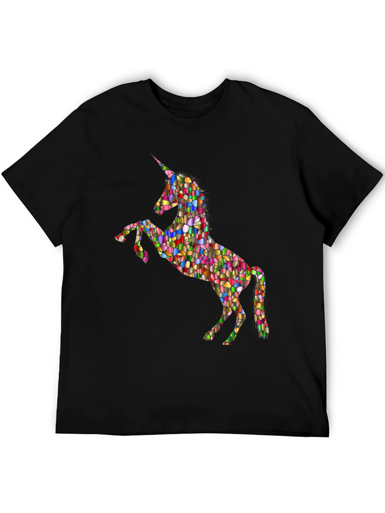 Mosaic Unicorn Graphic T-Shirt