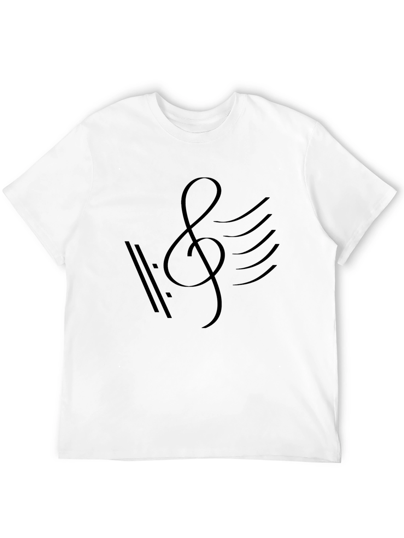 Music Note Graphic Tee - Stylish Cotton T-Shirt