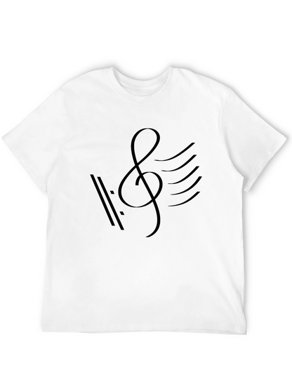 Music Note Graphic Tee - Stylish Cotton T-Shirt