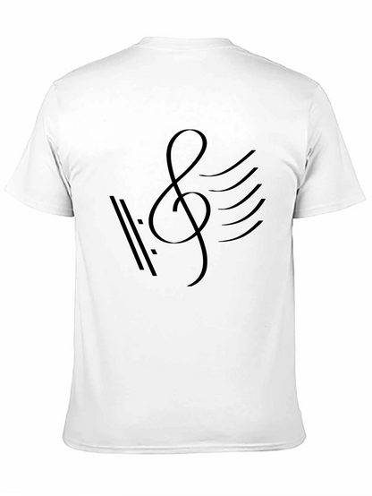Music Note Graphic Tee - Stylish Cotton T-Shirt