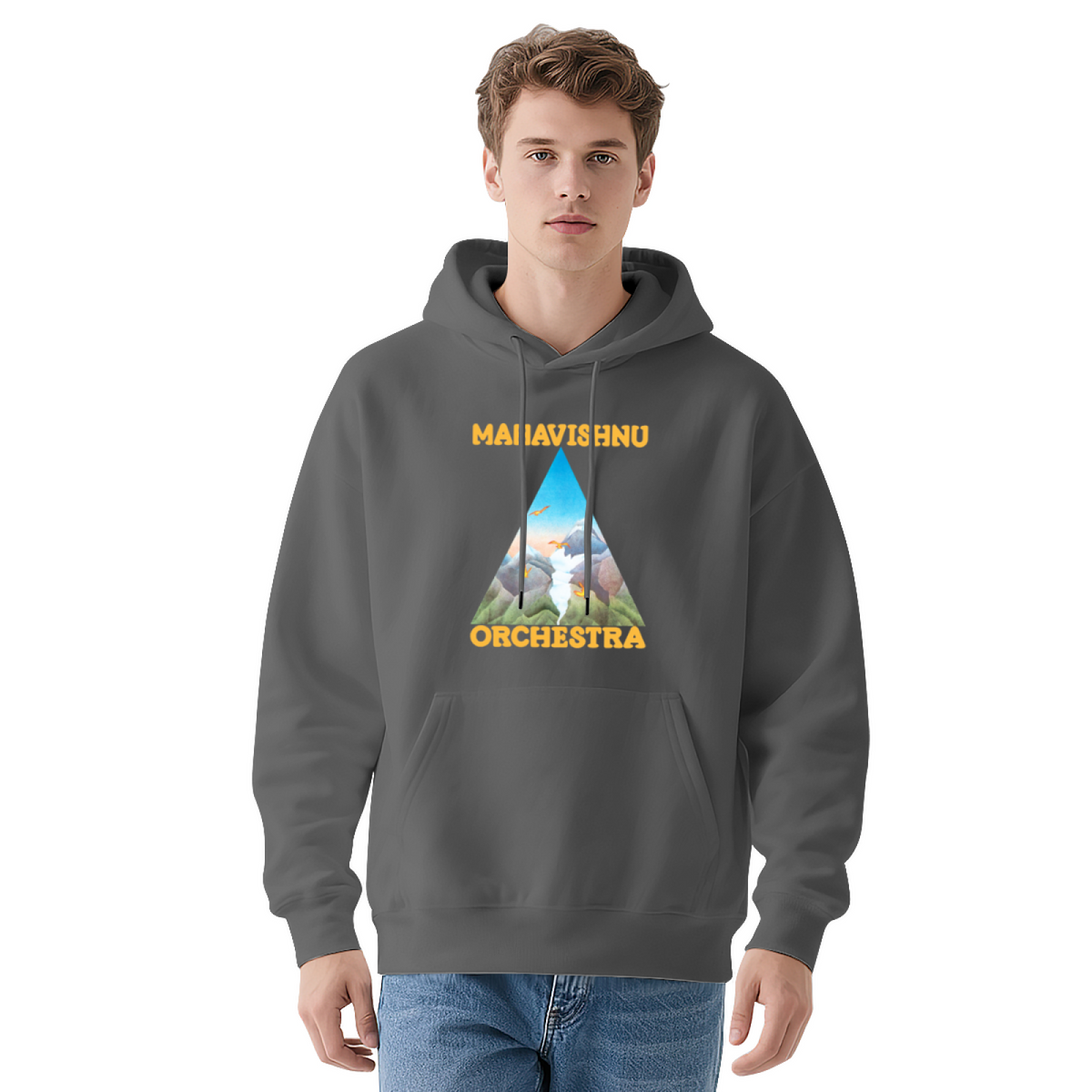 Premium Graphic Hoodie - Mountain Landscape