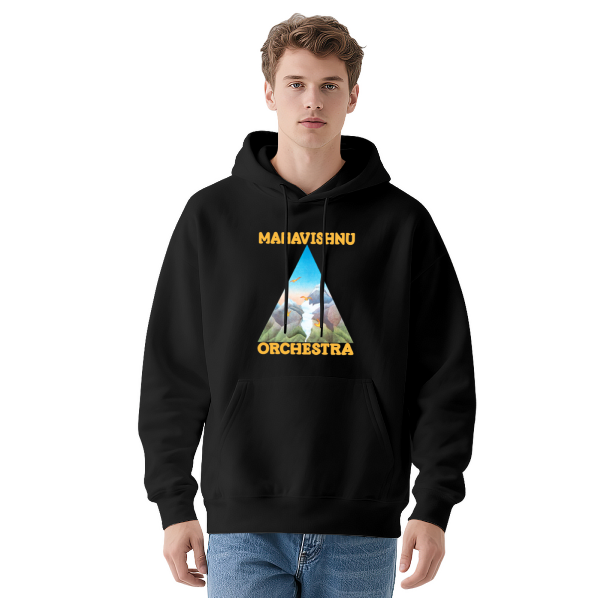 Premium Graphic Hoodie - Mountain Landscape