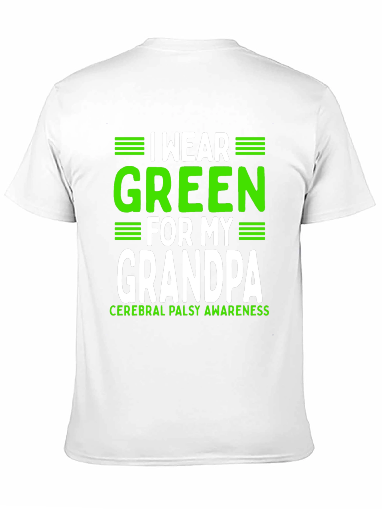 Green for Grandpa Cerebral Palsy Awareness T-Shirt