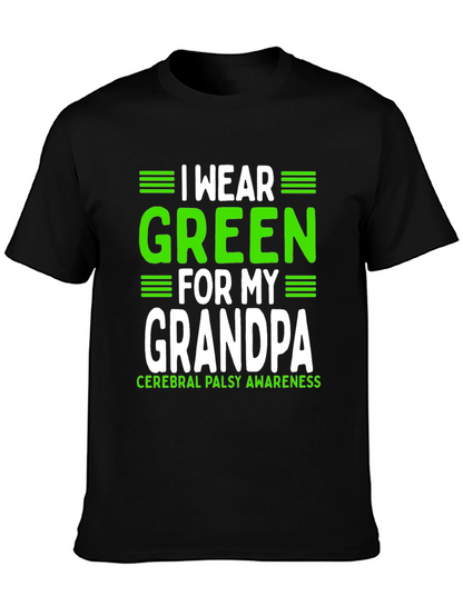 Green for Grandpa Cerebral Palsy Awareness T-Shirt