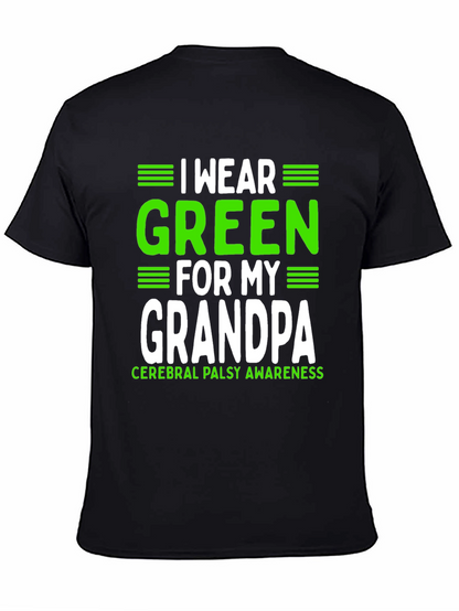 Green for Grandpa Cerebral Palsy Awareness T-Shirt