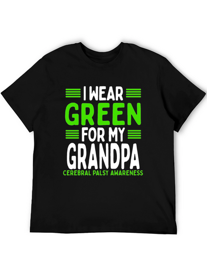 Green for Grandpa Cerebral Palsy Awareness T-Shirt