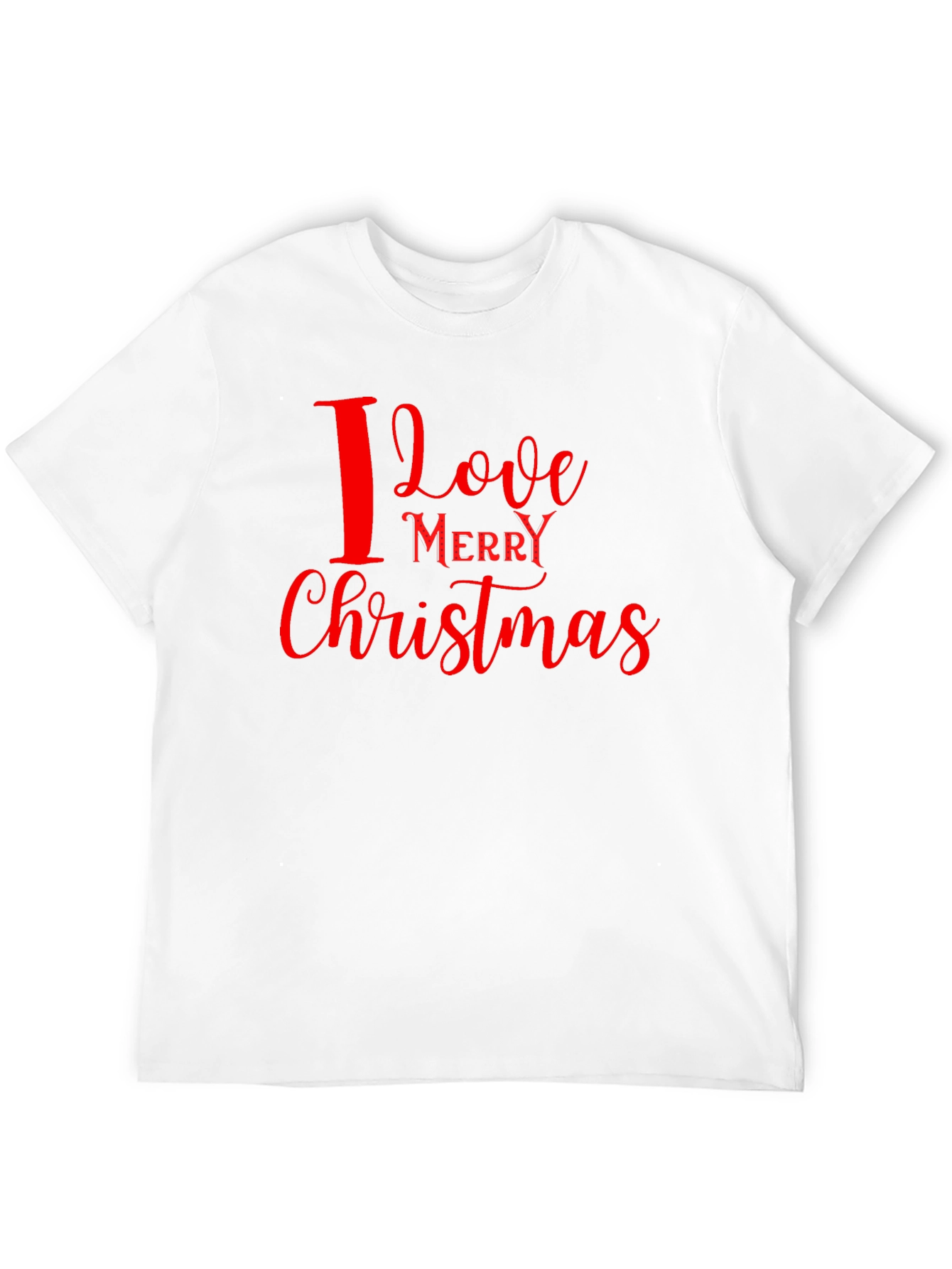 I Love Merry Christmas Graphic Tee