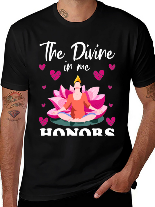 The Divine In Me Honors T-Shirt Yoga Meditation Tee