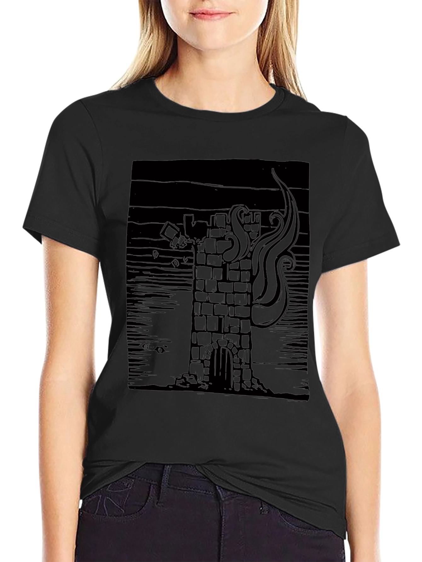 Tower Graphic Print T-Shirt