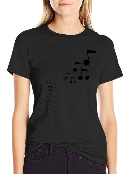 Musical Elephant Graphic T-Shirt