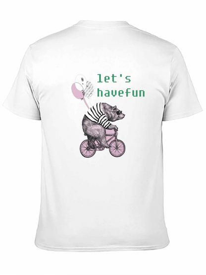 Bear on Bike Graphic T-Shirt