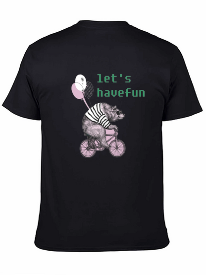 Bear on Bike Graphic T-Shirt