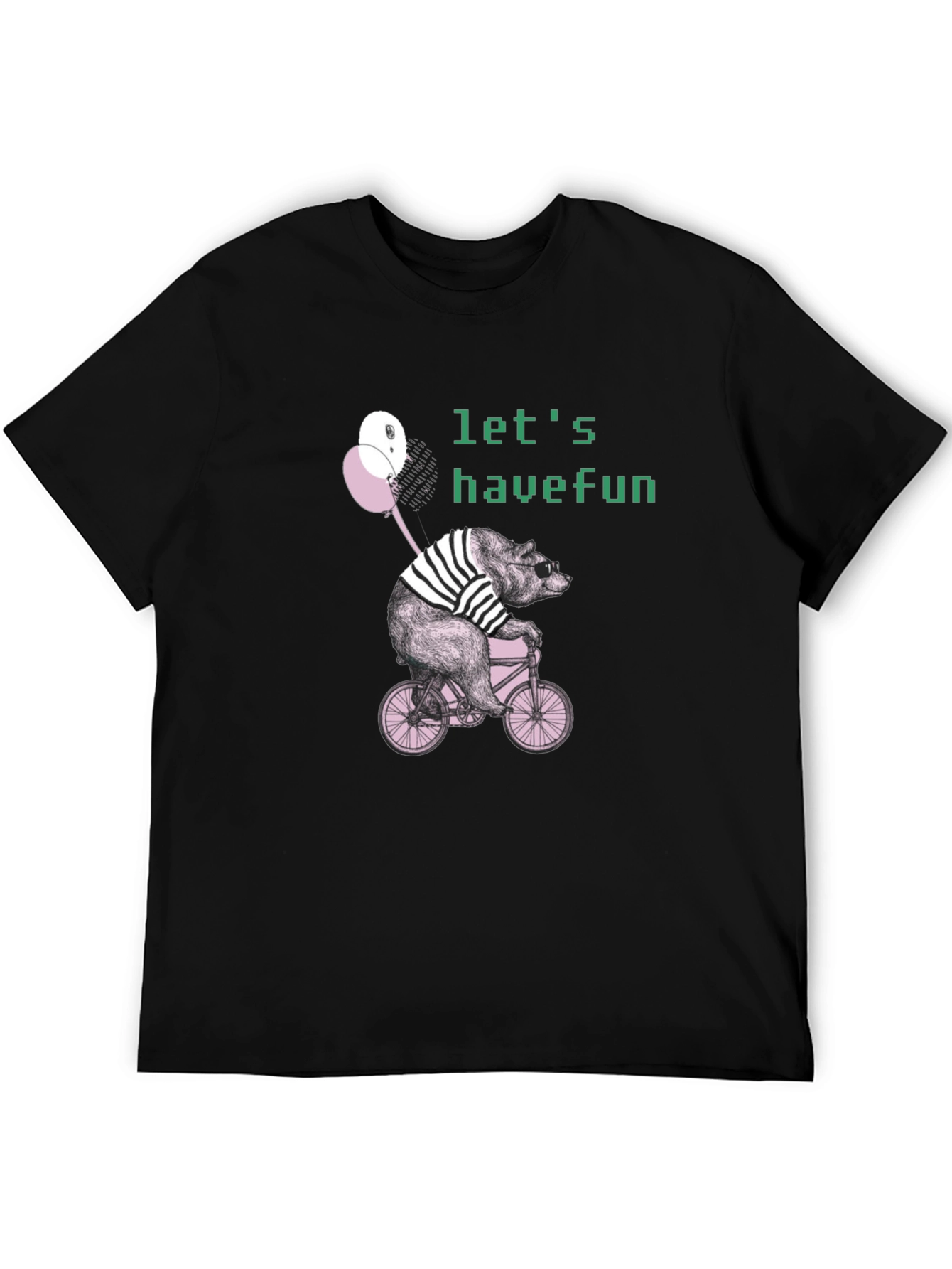 Bear on Bike Graphic T-Shirt
