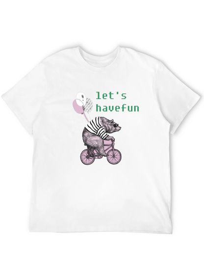 Bear on Bike Graphic T-Shirt