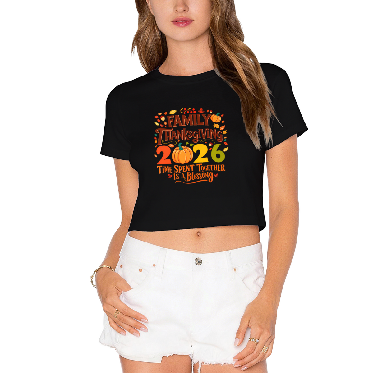 Family Thanksgiving 2026 Fall Holiday Crop Top