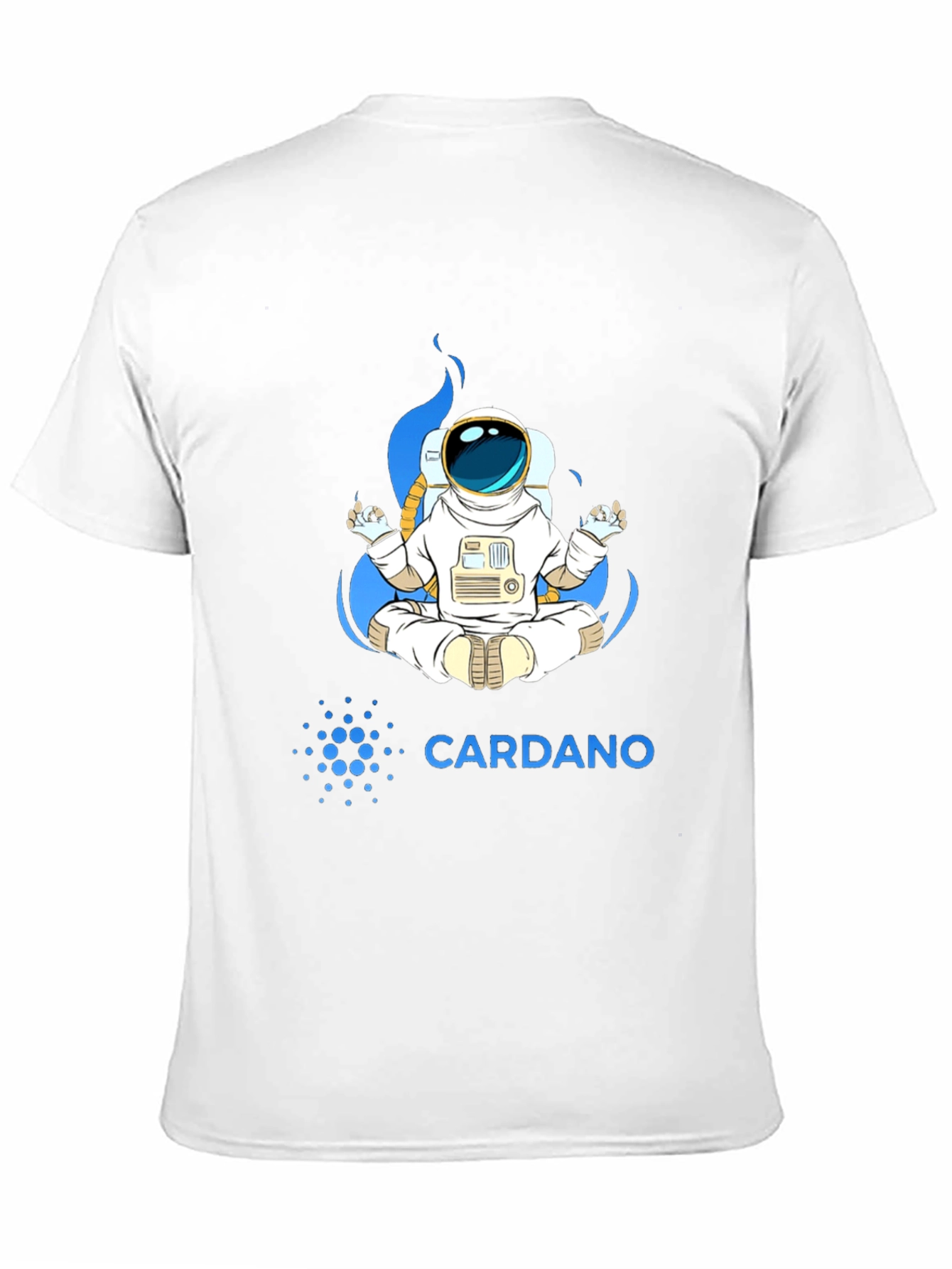 Cardano Astronaut T-Shirt - Meditating Space Explorer Tee