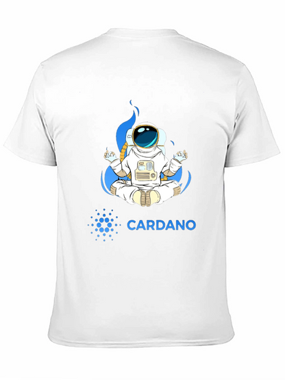 Cardano Astronaut T-Shirt - Meditating Space Explorer Tee