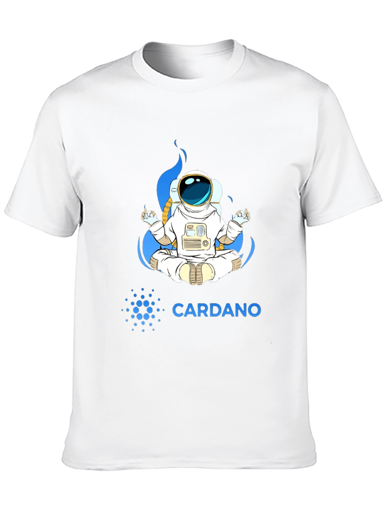 Cardano Astronaut T-Shirt - Meditating Space Explorer Tee