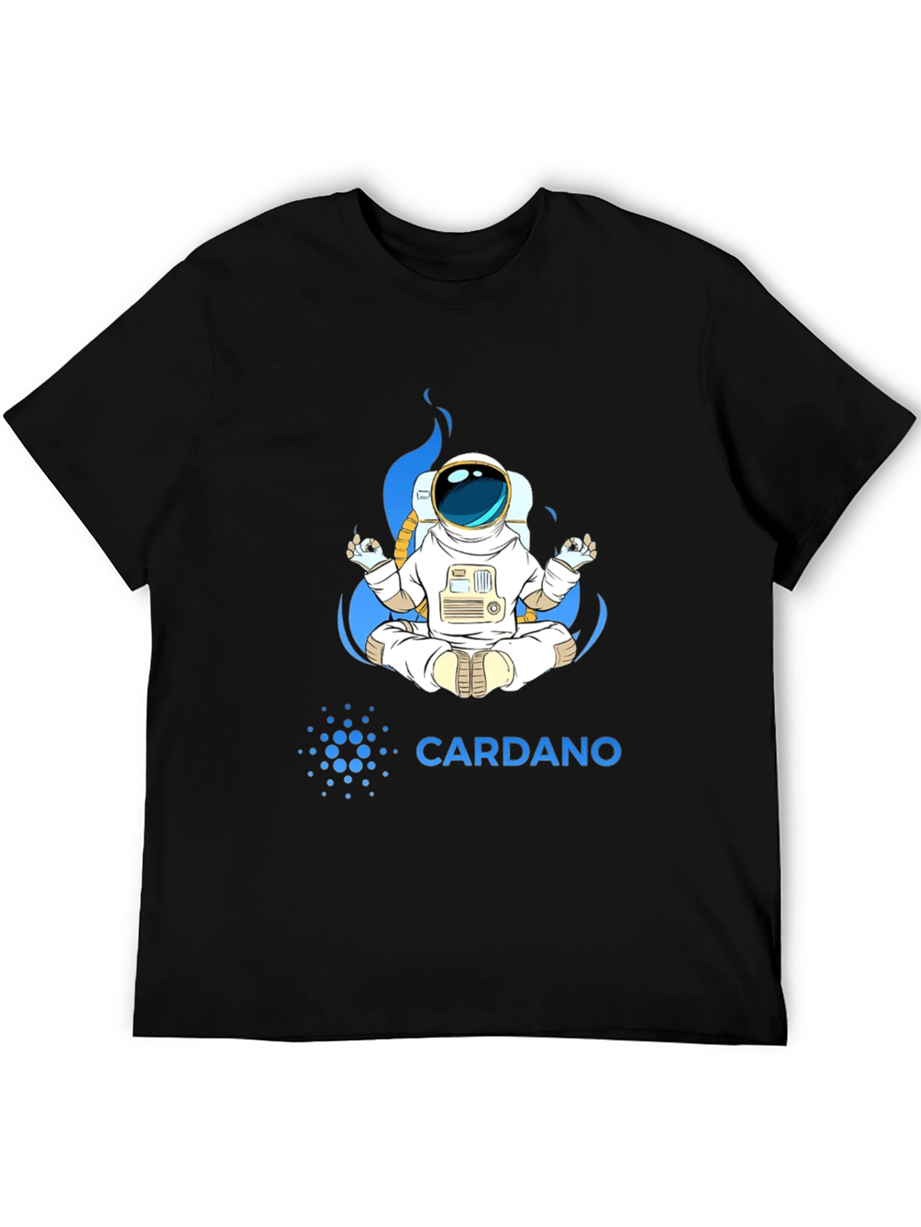 Cardano Astronaut T-Shirt - Meditating Space Explorer Tee