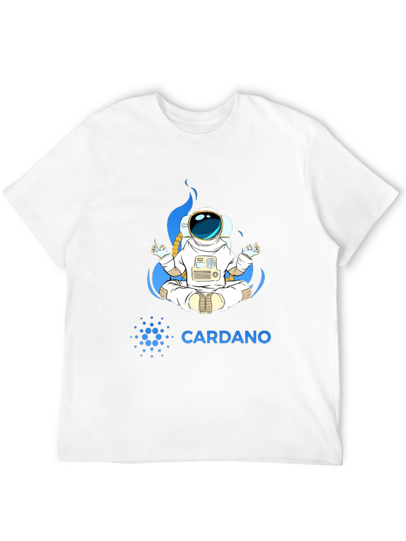 Cardano Astronaut T-Shirt - Meditating Space Explorer Tee
