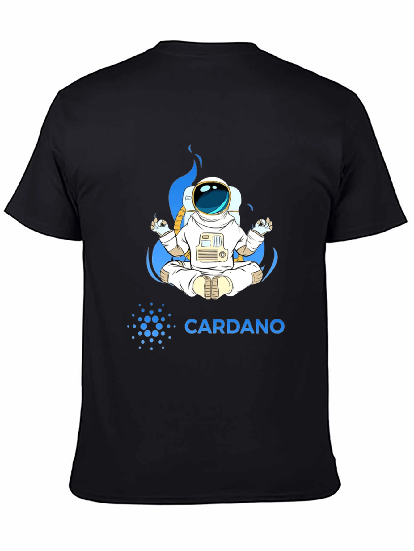 Cardano Astronaut T-Shirt - Meditating Space Explorer Tee