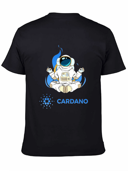 Cardano Astronaut T-Shirt - Meditating Space Explorer Tee