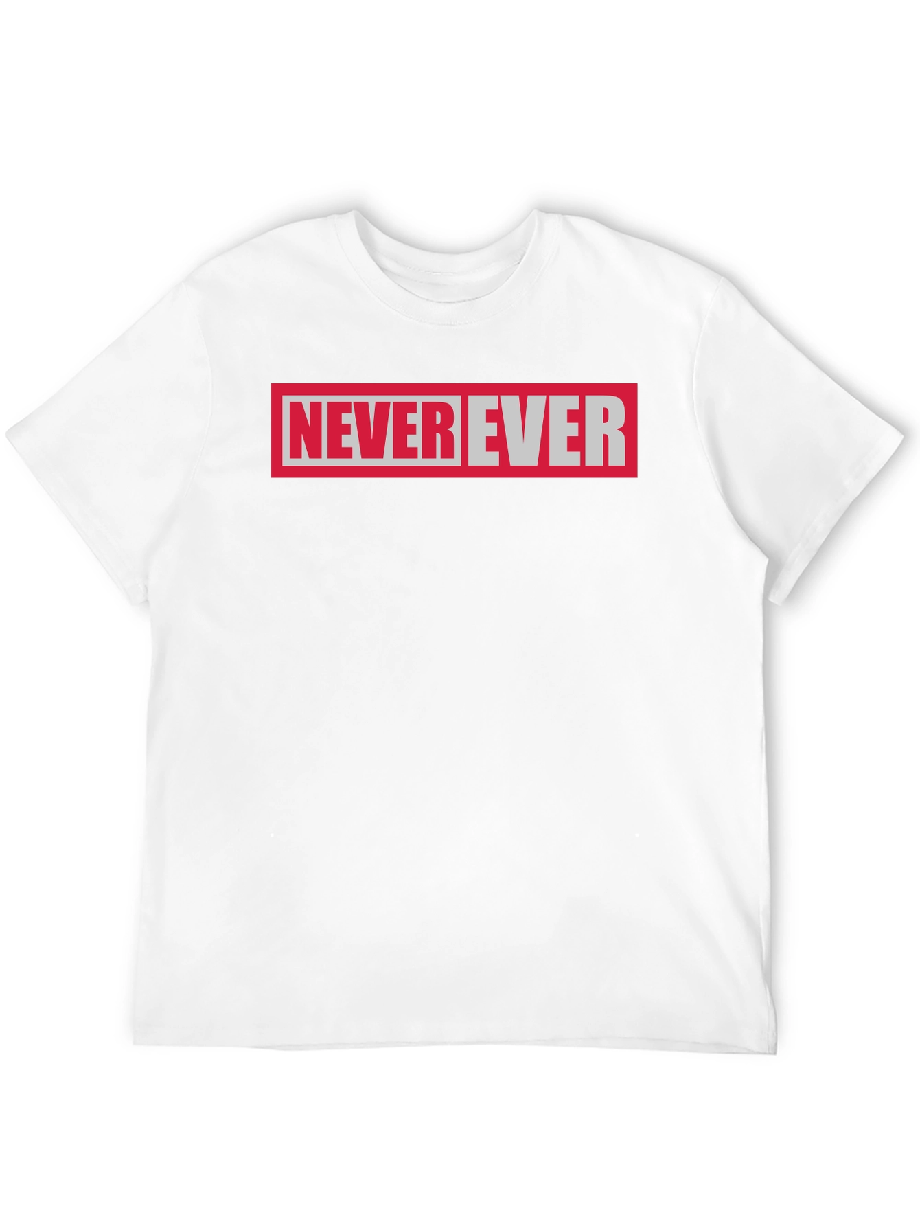 Never Ever Graphic Tee - Black Cotton T-Shirt