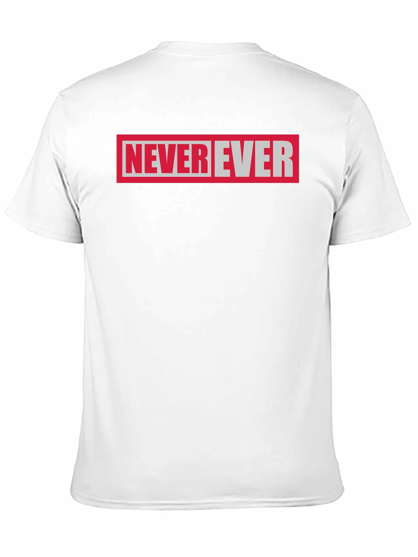 Never Ever Graphic Tee - Black Cotton T-Shirt