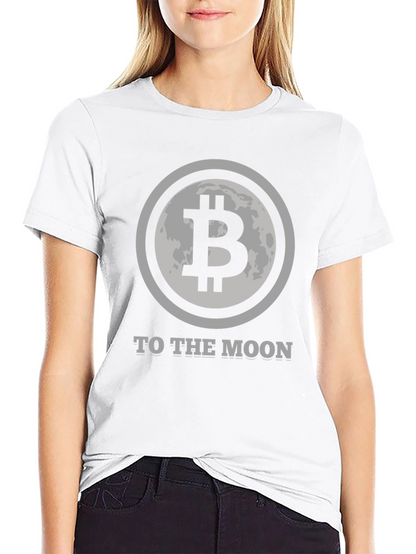 Bitcoin To The Moon Graphic Tee - Black