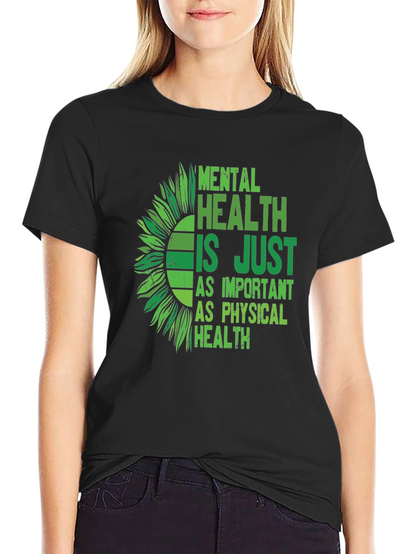 Mental Health Awareness Sunflower Graphic Tee