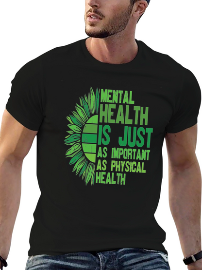 Mental Health Awareness Sunflower Graphic Tee