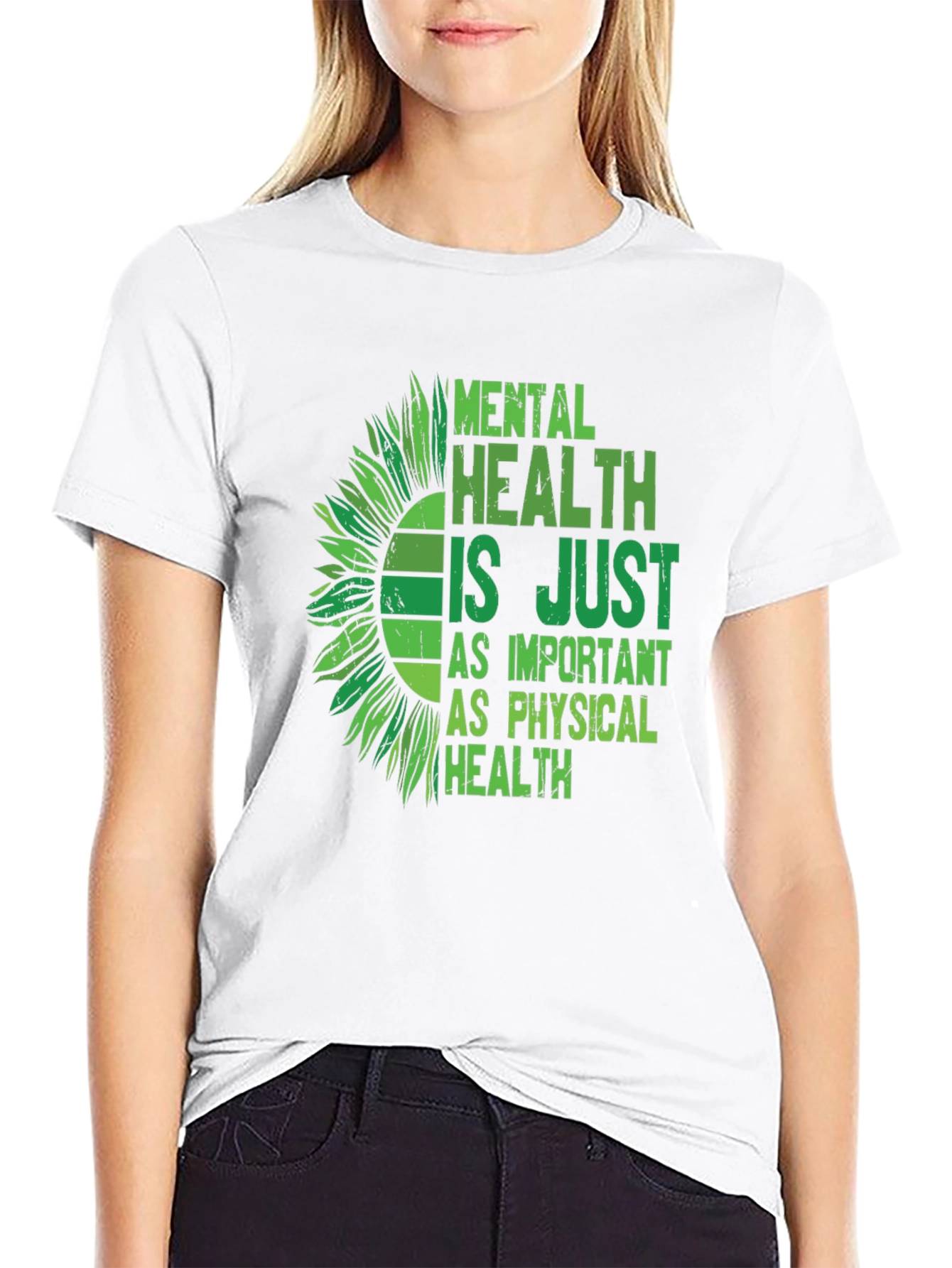 Mental Health Awareness Sunflower Graphic Tee