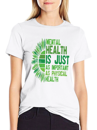 Mental Health Awareness Sunflower Graphic Tee