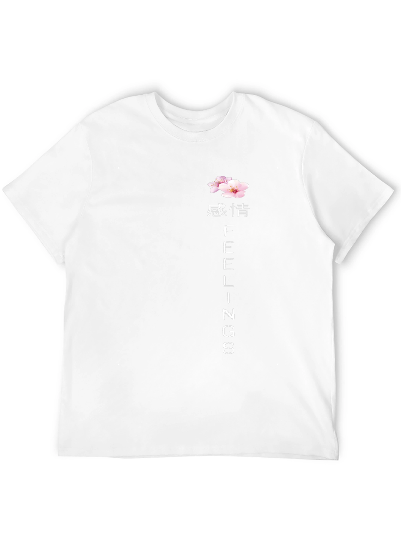 Floral Feelings Graphic Tee - Black Cotton Blend