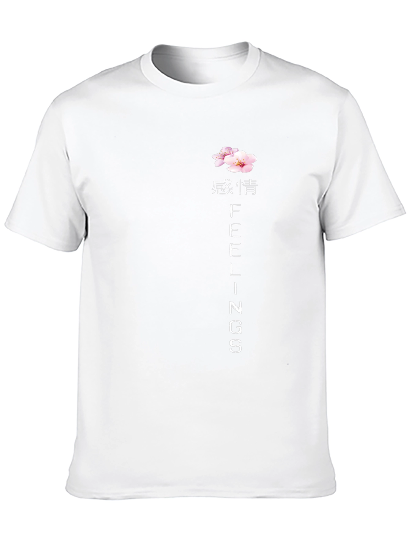 Floral Feelings Graphic Tee - Black Cotton Blend