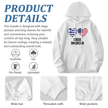Trendy Hooded Sweatshirt - Inspirational Quote