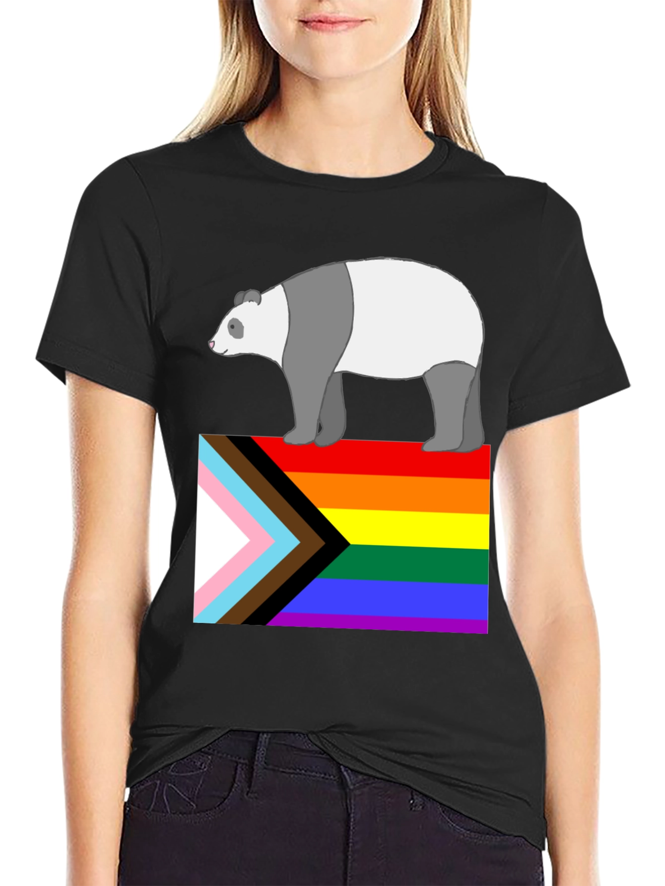 Pride Panda T-Shirt - LGBTQ+ Ally