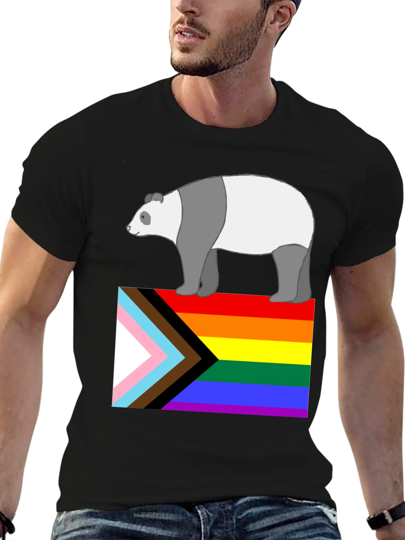 Pride Panda T-Shirt - LGBTQ+ Ally