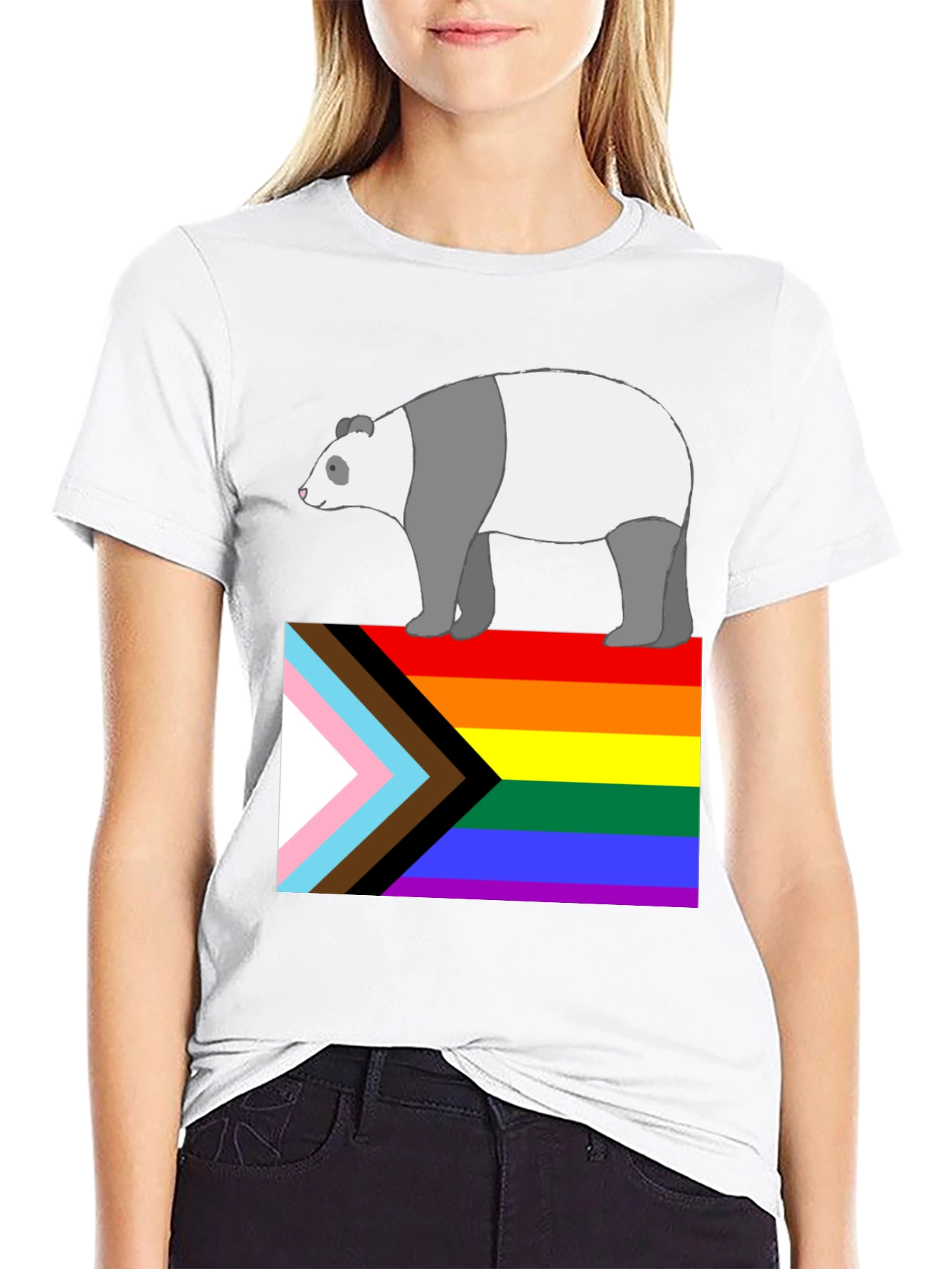 Pride Panda T-Shirt - LGBTQ+ Ally