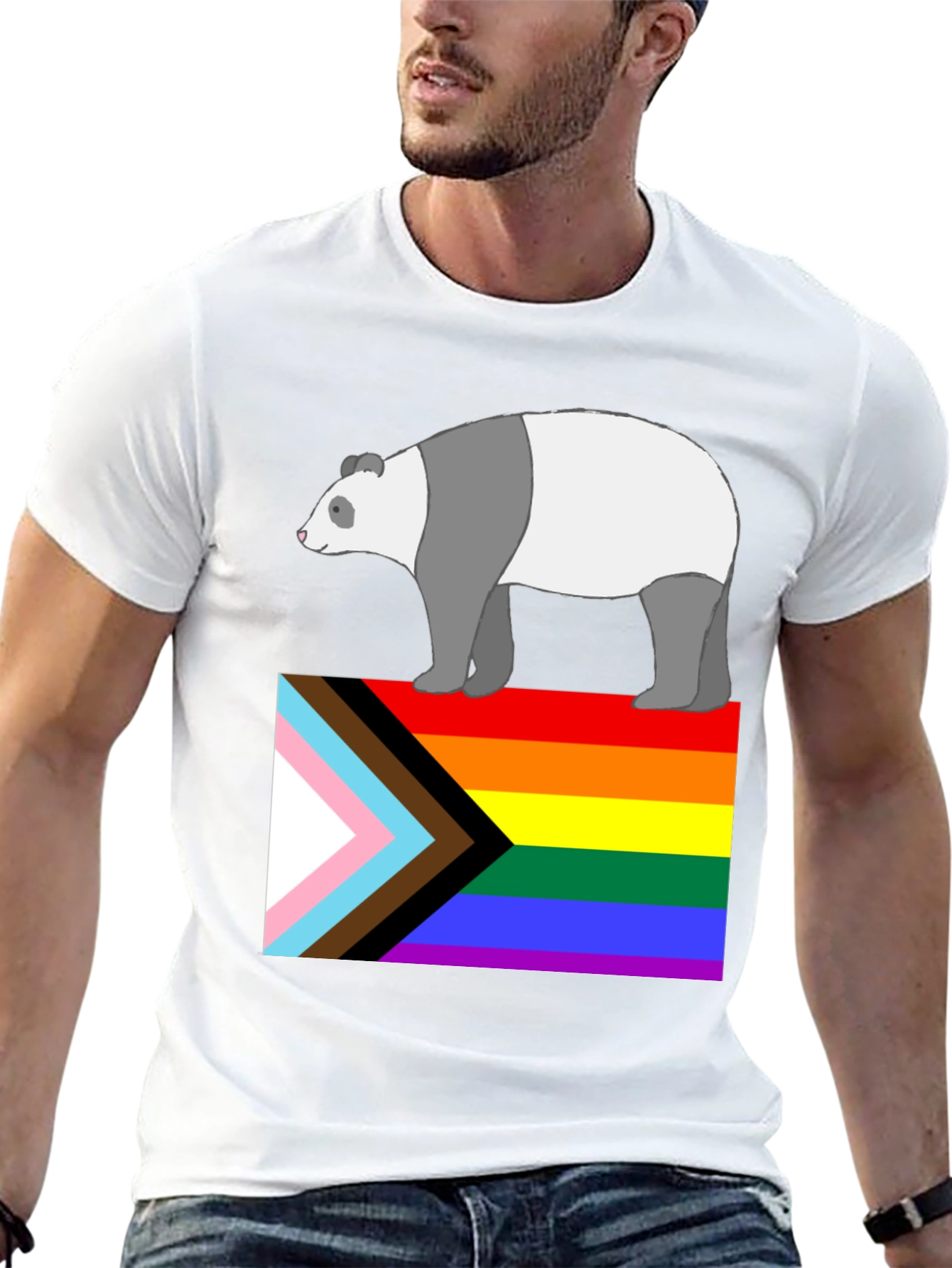 Pride Panda T-Shirt - LGBTQ+ Ally