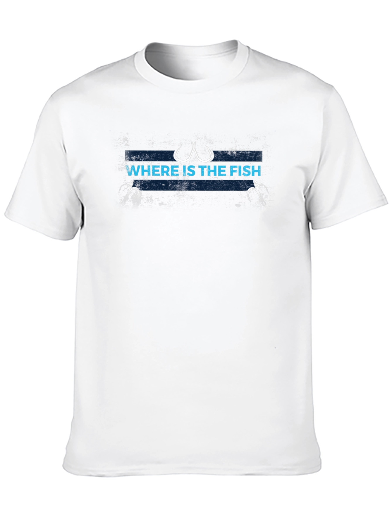 Where is the Fish? Black Graphic T-Shirt