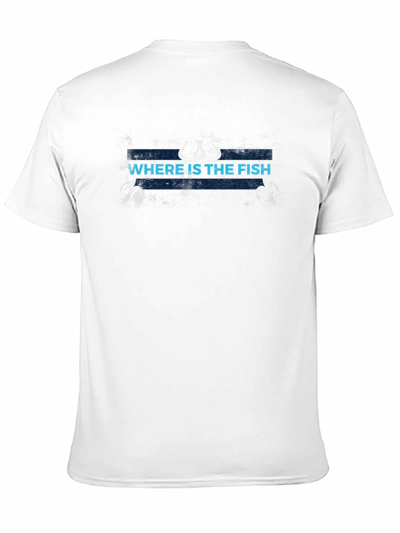 Where is the Fish? Black Graphic T-Shirt