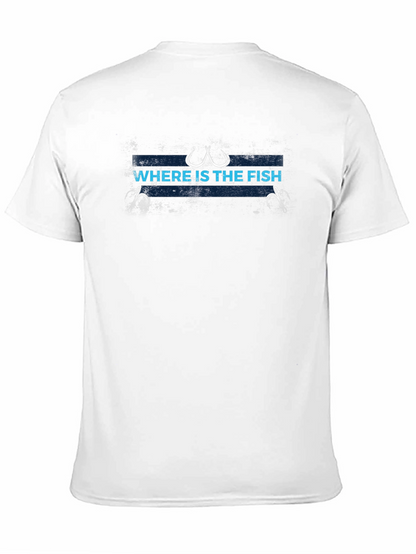 Where is the Fish? Black Graphic T-Shirt