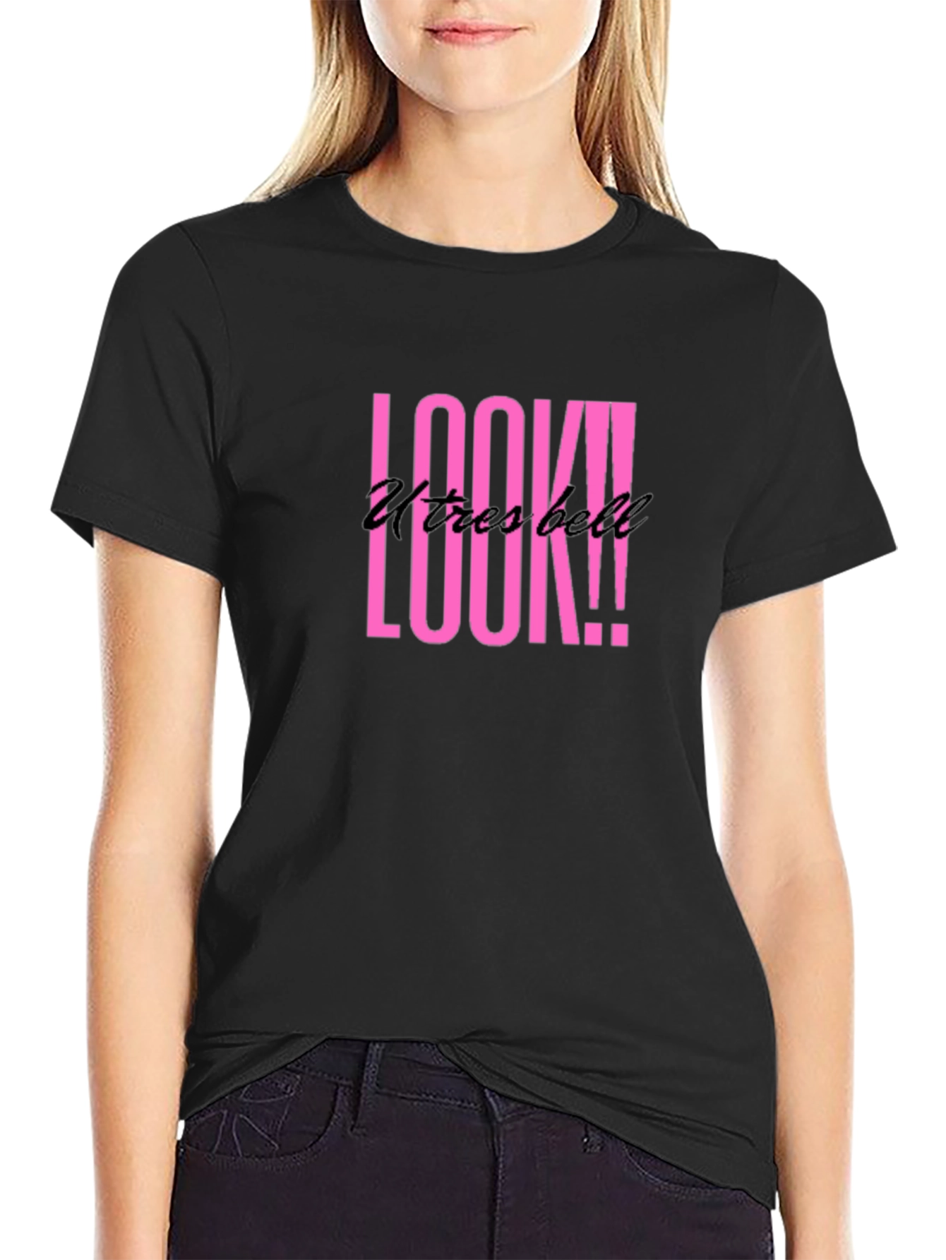 LOOK! Utresbell Black T-Shirt