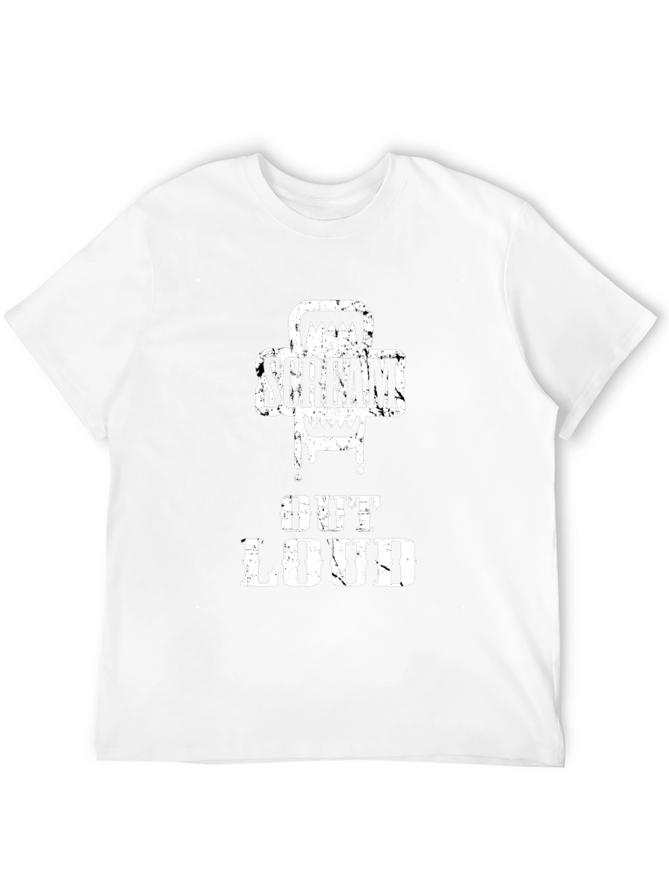 Scream Out Loud Black Graphic Tee