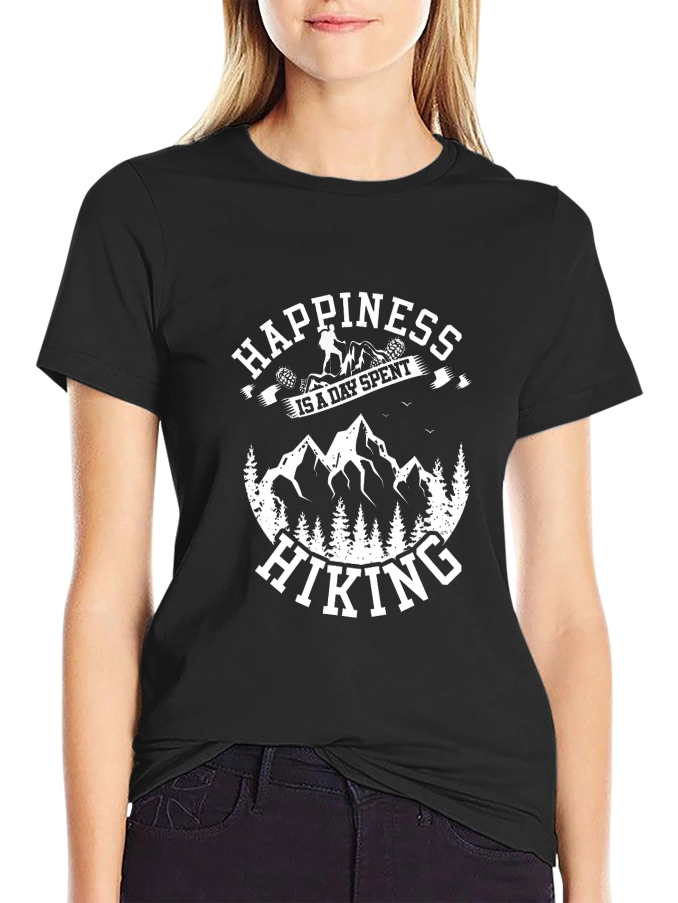 Happiness is Hiking T-Shirt - Outdoor Adventure